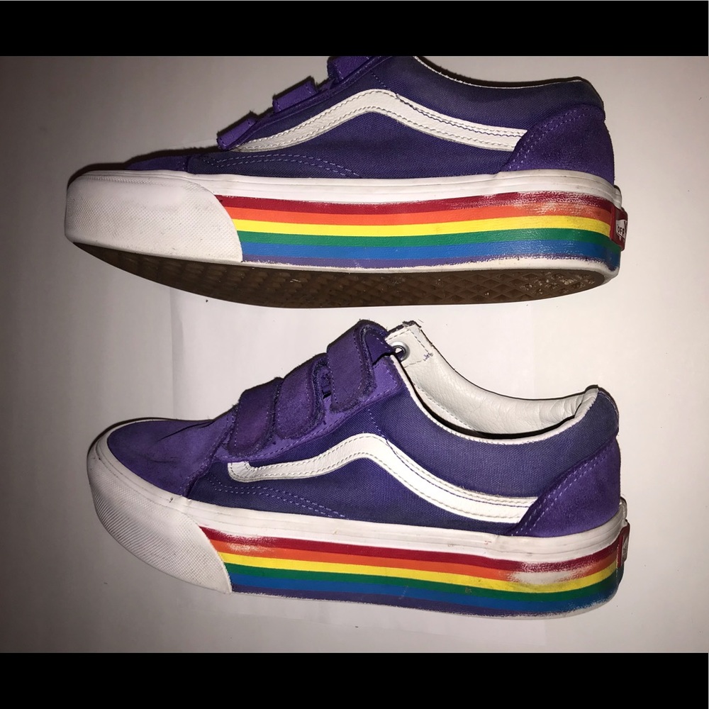 RAINBOW OLD SKOOL VANS PLATFORM